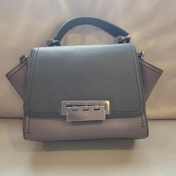ZAC Zac Posen Black/Brown Satchel Bag - Picture 1 of 6